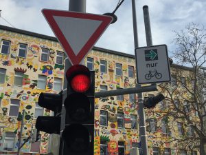 Grünpfeil für Radfahrer